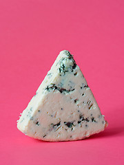 Image showing danish blue semi-soft cheese