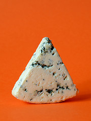 Image showing danish blue semi-soft cheese