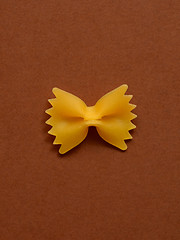 Image showing single farfalle pasta