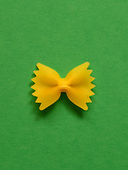 Image showing single farfalle pasta