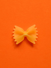 Image showing single farfalle pasta