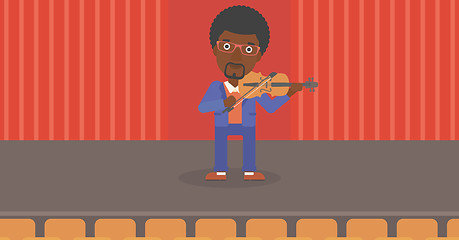 Image showing Man playing violin.