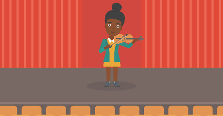 Image showing Woman playing violin.