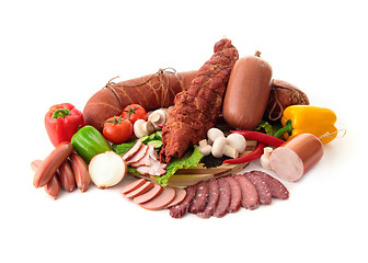 Image showing Various kinds of meat