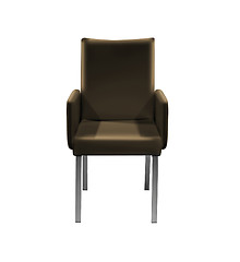 Image showing leather Armchair isolated