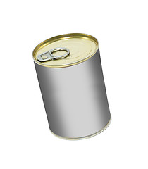 Image showing Tin can on white background