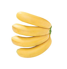 Image showing Bunch of bananas isolated on white background