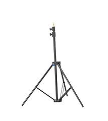 Image showing Black tripod isolated on white