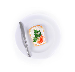 Image showing toast with tomato