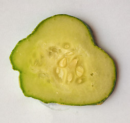 Image showing Sliced Cucumber vegetable