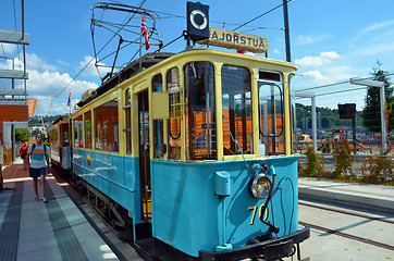 Image showing Veteran tram in Oslo