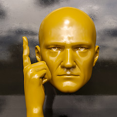 Image showing Male mannequin head