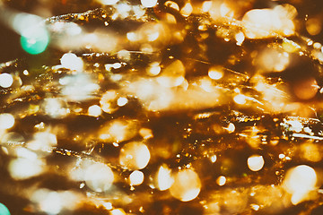 Image showing Abstract background of Christmas tree lights