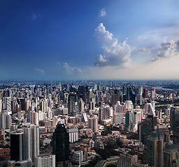 Image showing Aerial view of Bangkok City