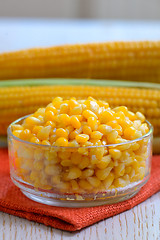 Image showing Yellow steamed corn 