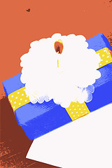 Image showing gift box vector illustration