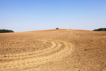 Image showing plowed agricultural field