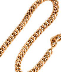 Image showing Nice gold chain isolated