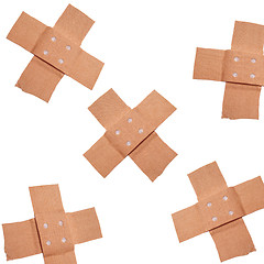 Image showing bandaids isolated on white background