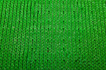 Image showing green carpet close up