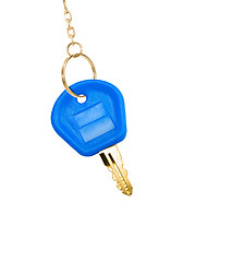 Image showing blue key