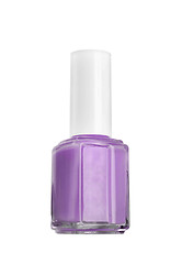 Image showing Isolated purple Nail Polish dripping