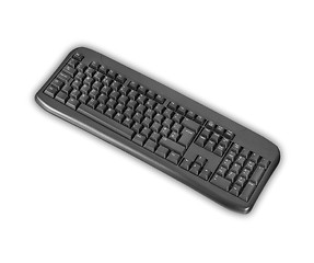 Image showing isolated black keyboard