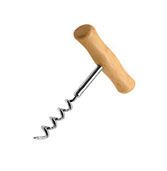 Image showing Corkscrew on white background