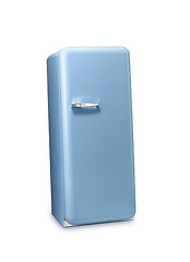 Image showing Blue a retro the fridge