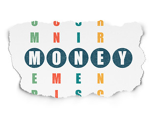 Image showing Money concept: Money in Crossword Puzzle