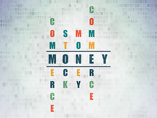 Image showing Money concept: Money in Crossword Puzzle