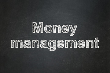 Image showing Money concept: Money Management on chalkboard background