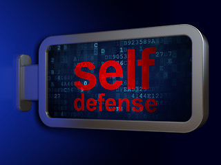 Image showing Privacy concept: Self Defense on billboard background