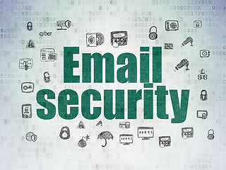 Image showing Security concept: Email Security on Digital Data Paper background