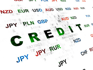 Image showing Finance concept: Credit on Digital background