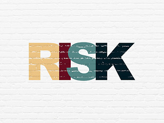 Image showing Finance concept: Risk on wall background