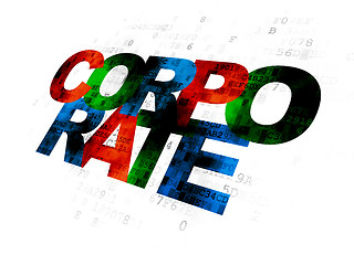 Image showing Finance concept: Corporate on Digital background