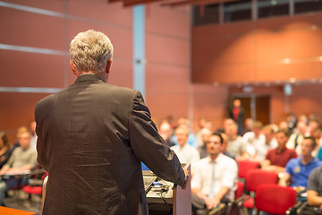 Image showing Speaker at Business Conference and Presentation.