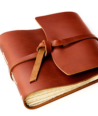 Image showing Handmade Leather Notepad