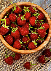 Image showing Perfect Ripe Raspberries