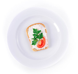 Image showing toast with tomato