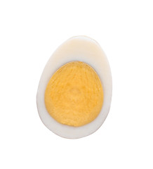 Image showing Half of a hard-boiled egg