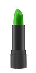 Image showing green color lip stick