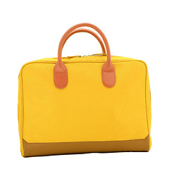 Image showing Yellow bag isolate on white background