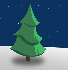 Image showing Christmas tree