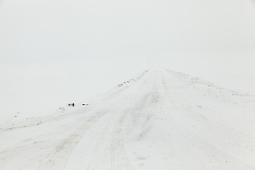 Image showing road in winter