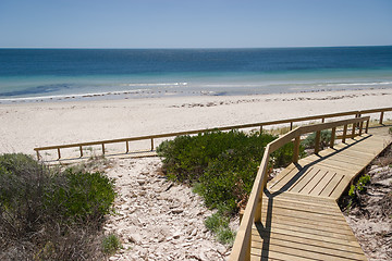 Image showing Ramp to the Beach