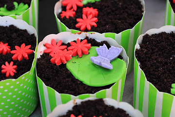 Image showing fresh chocolate desserts