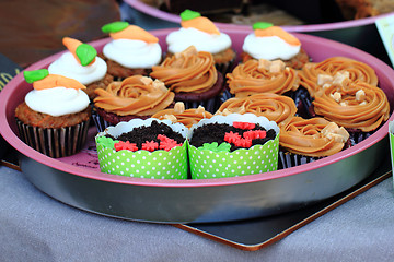 Image showing fresh chocolate desserts