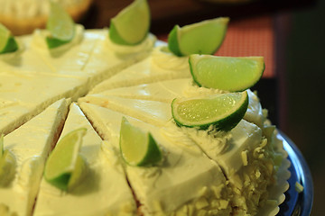 Image showing fresh lime cheesecake